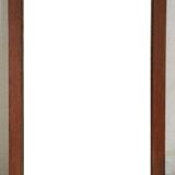 Large rectangular mirror with solid wood frame