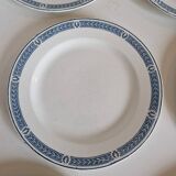 Set of 14 Terre de fer Salins plates, Castellane model