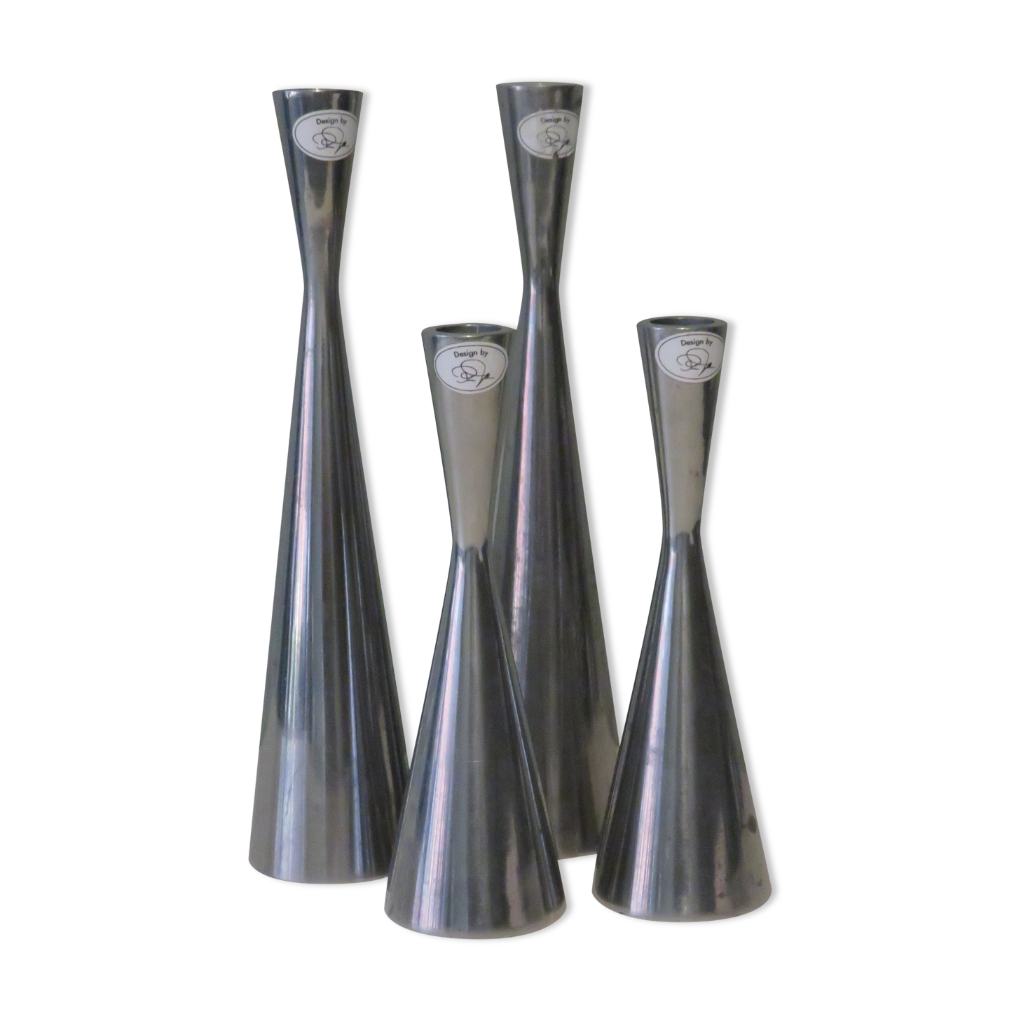Set of 4 candle holders, designed by Erika Pekkari 1990