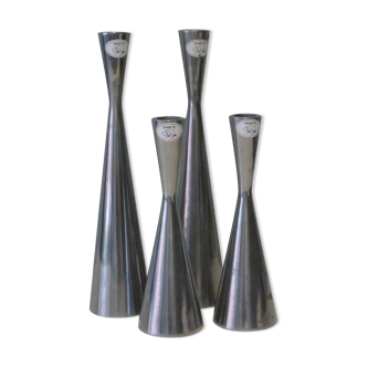 Set of 4 candle holders, designed by Erika Pekkari 1990