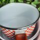 5 sitram “vichy” enameled saucepans