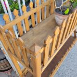 Wooden planter on stand