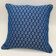 Coussin carré à bords passepoilés