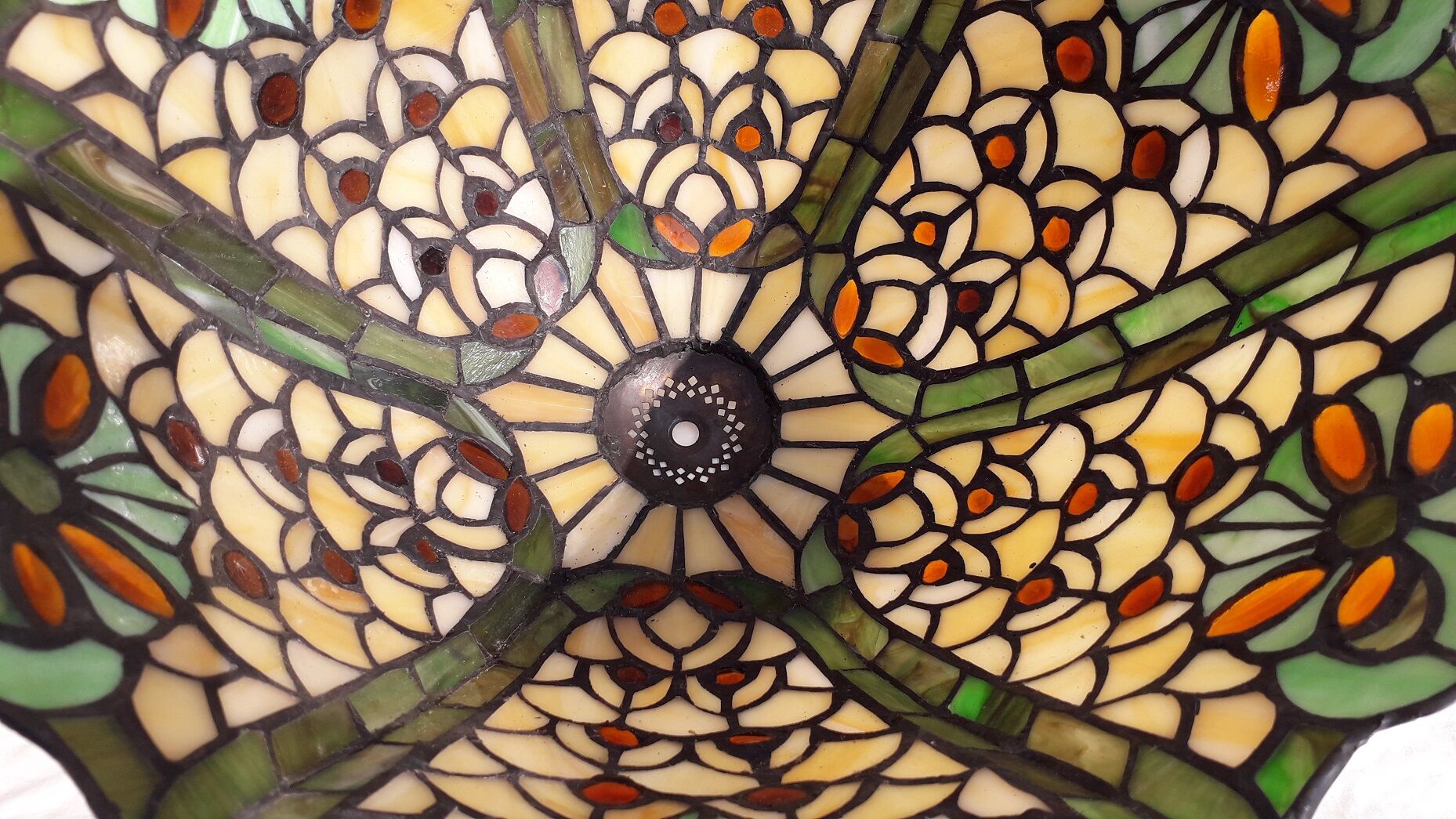 Stained glass lampshade