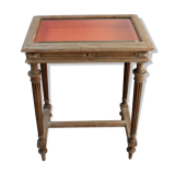 Showcase 1900 natural wooden side table