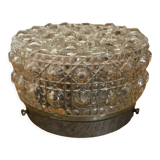 Vintage ceiling lamp glass globe molded