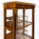 Small Biedermeier / Louis-Philippe display cabinet in walnut and birch 1840-1860