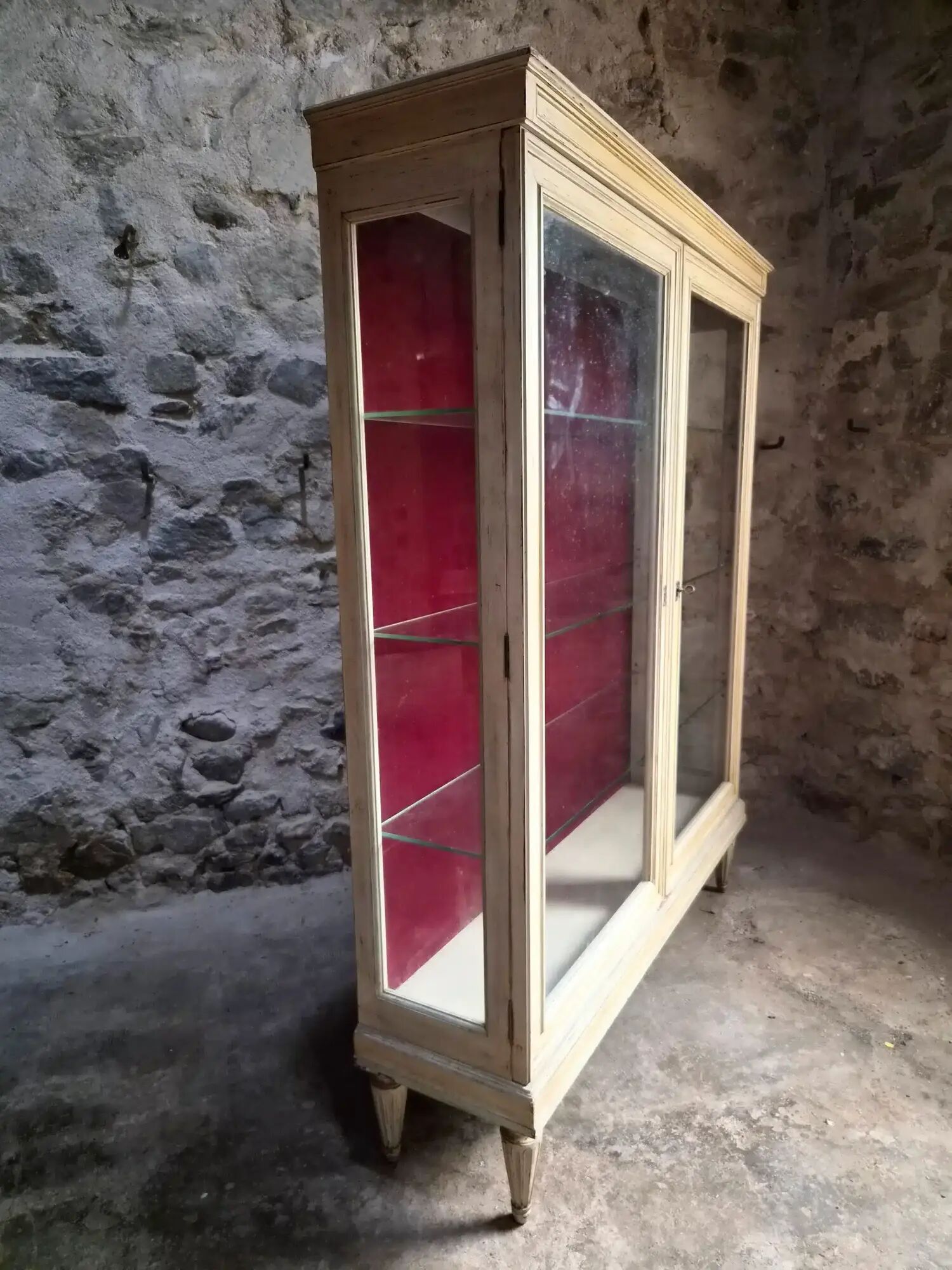 Vintage French display cabinet / Shop display cabinet