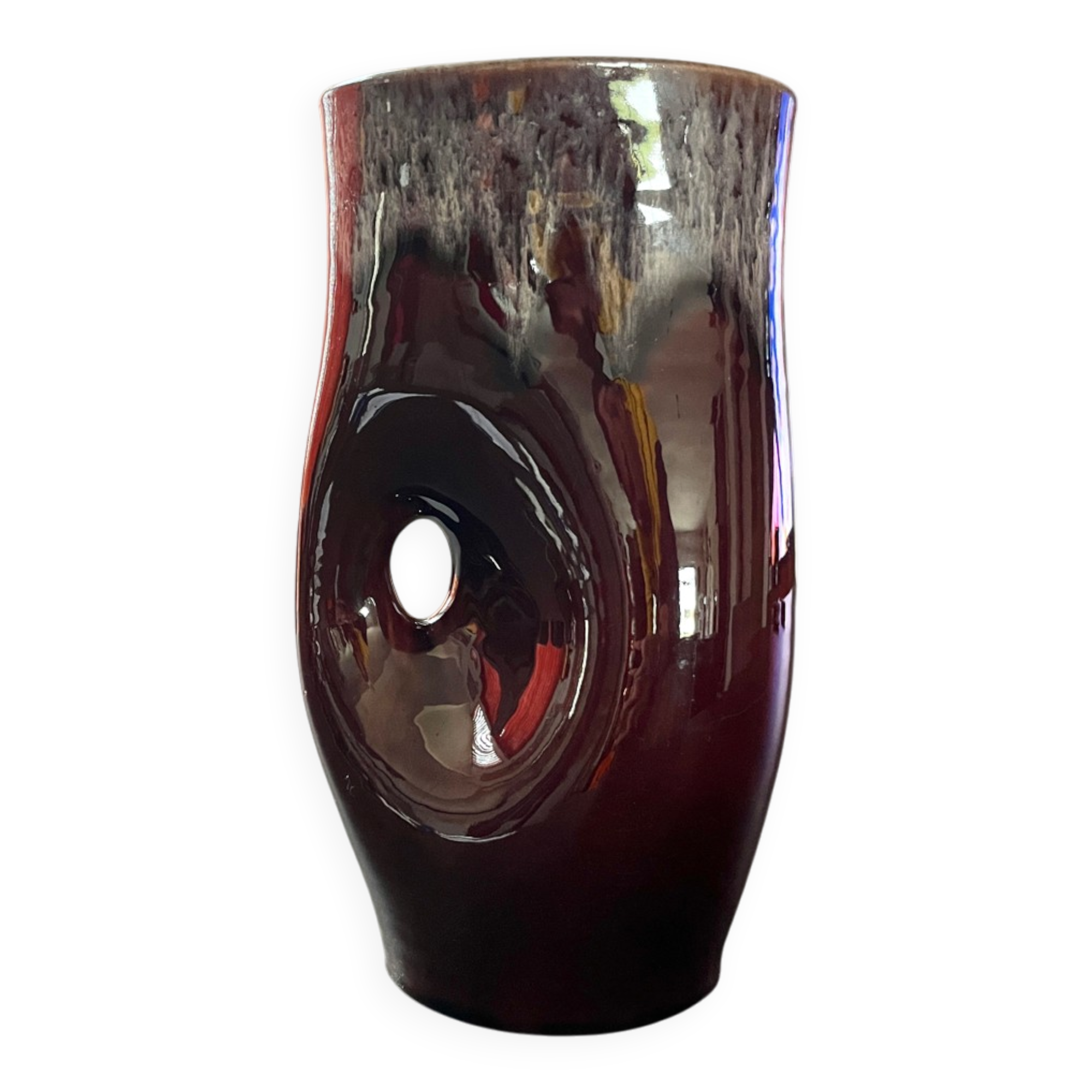 Vintage ceramic vase from Accolay 1960