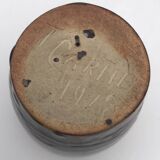 Stoneware VASE signed Thomas CARTIER, Saint Amand en Puisaye, 1918, Art Nouveau