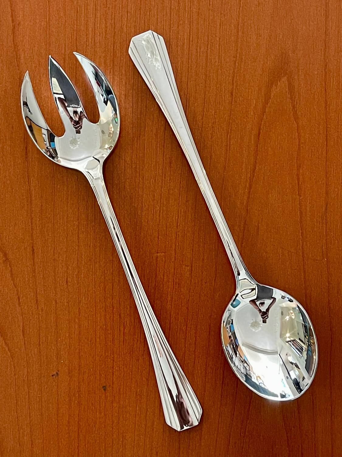 Christofle boréal, salad serving cutlery, very good condition