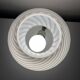 Murano mushroom lamp Italy vintage spiral decor glossy white dlg ven