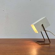 Modern mid-century German cube table lamp by Kaiser Leuchten, 1960s.