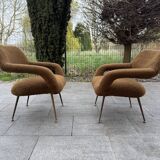 Set of 2 armchairs Attributed to Gastone Rinaldi for Rima Italy 1950s