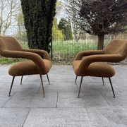 Set of 2 armchairs Attributed to Gastone Rinaldi for Rima Italy 1950s