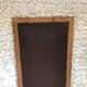 Old fireplace mirror 144cm/97.5cm, pearled, late 19th century, gilded with pricked ice leaf.