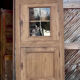 Antique solid oak bonnetière: dresser, cupboard...