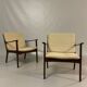 2x Easy Chair Ole Wanscher model PJ112 Mahagoni Denmark 1940s