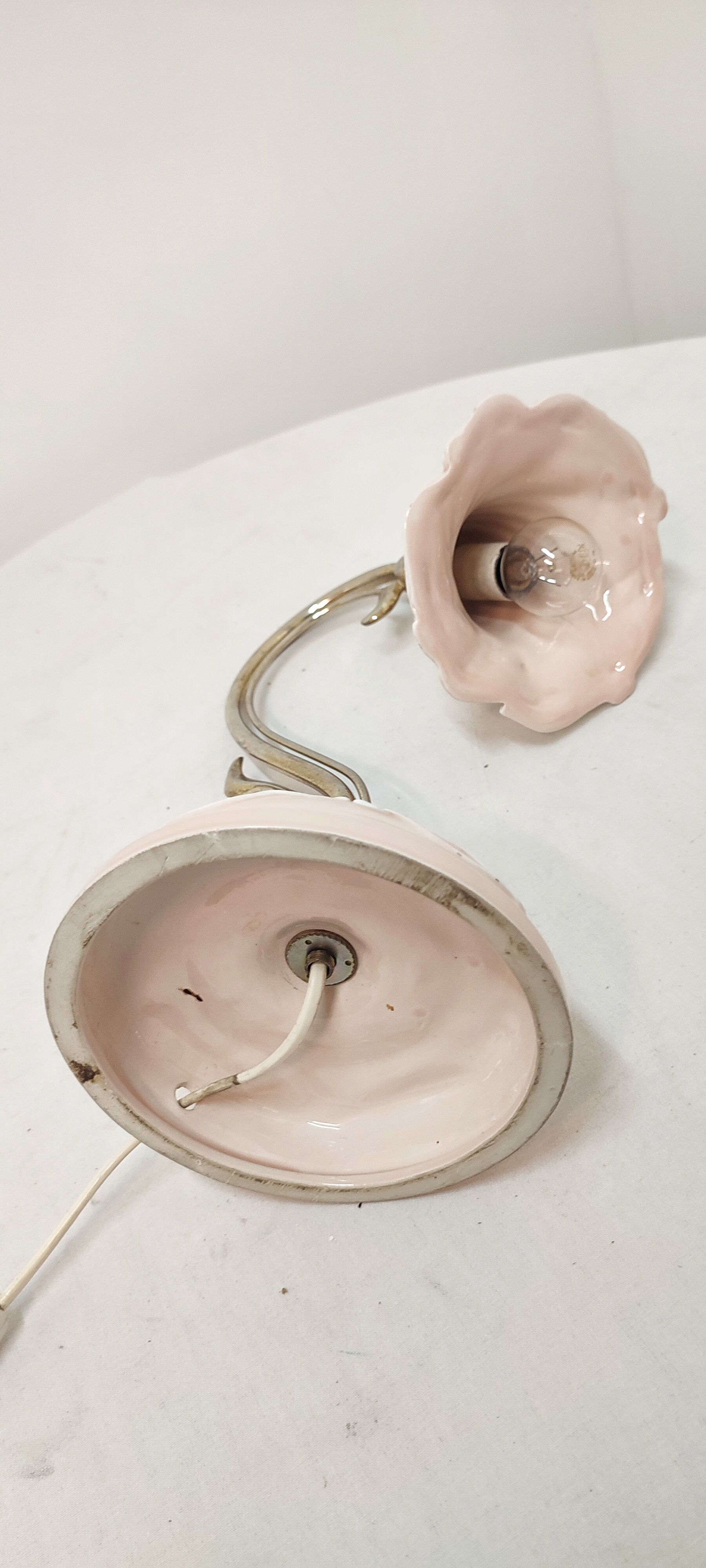 Ceramic desk lamp. Spain, 1980s