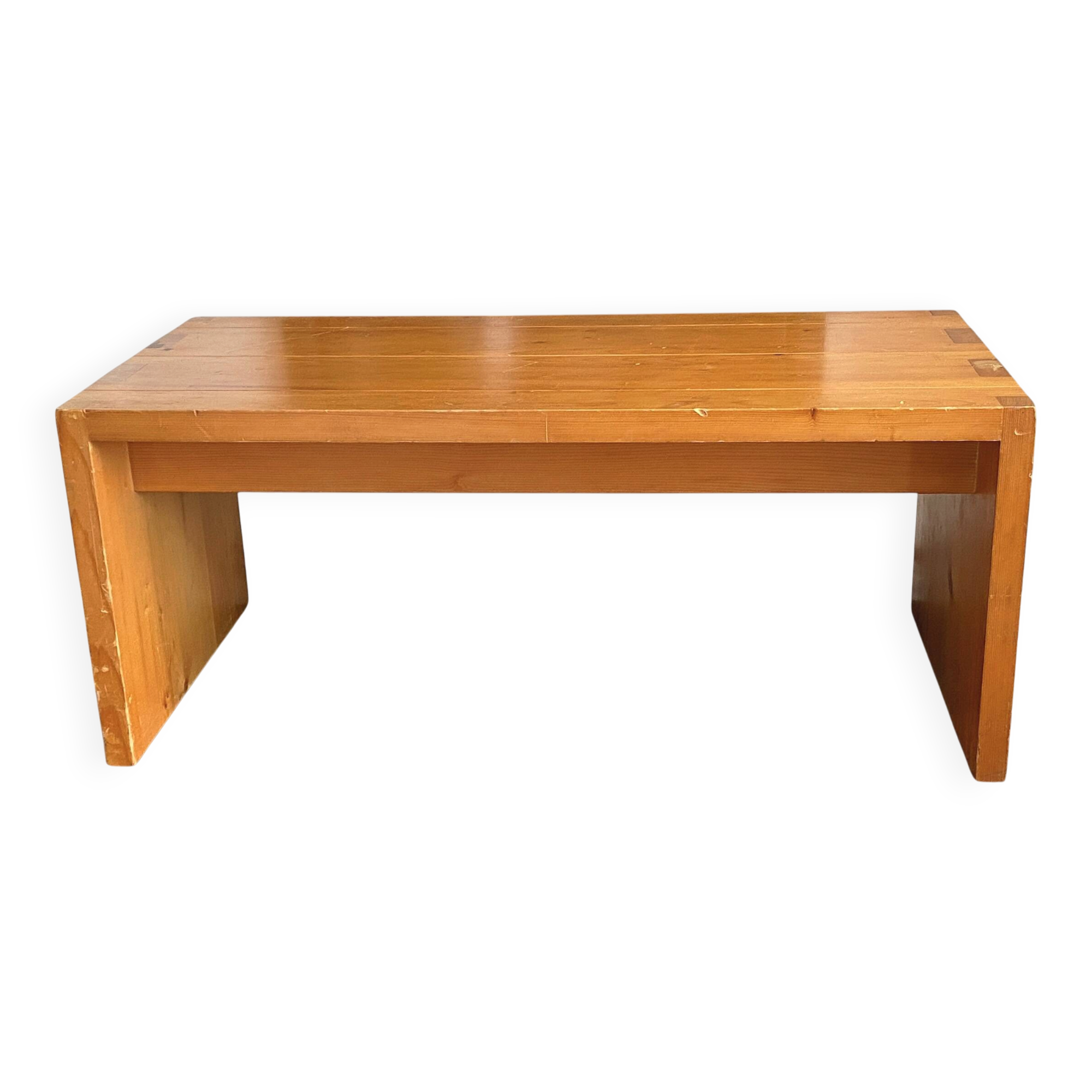 Authentic 1960s pine mountain coffee table.