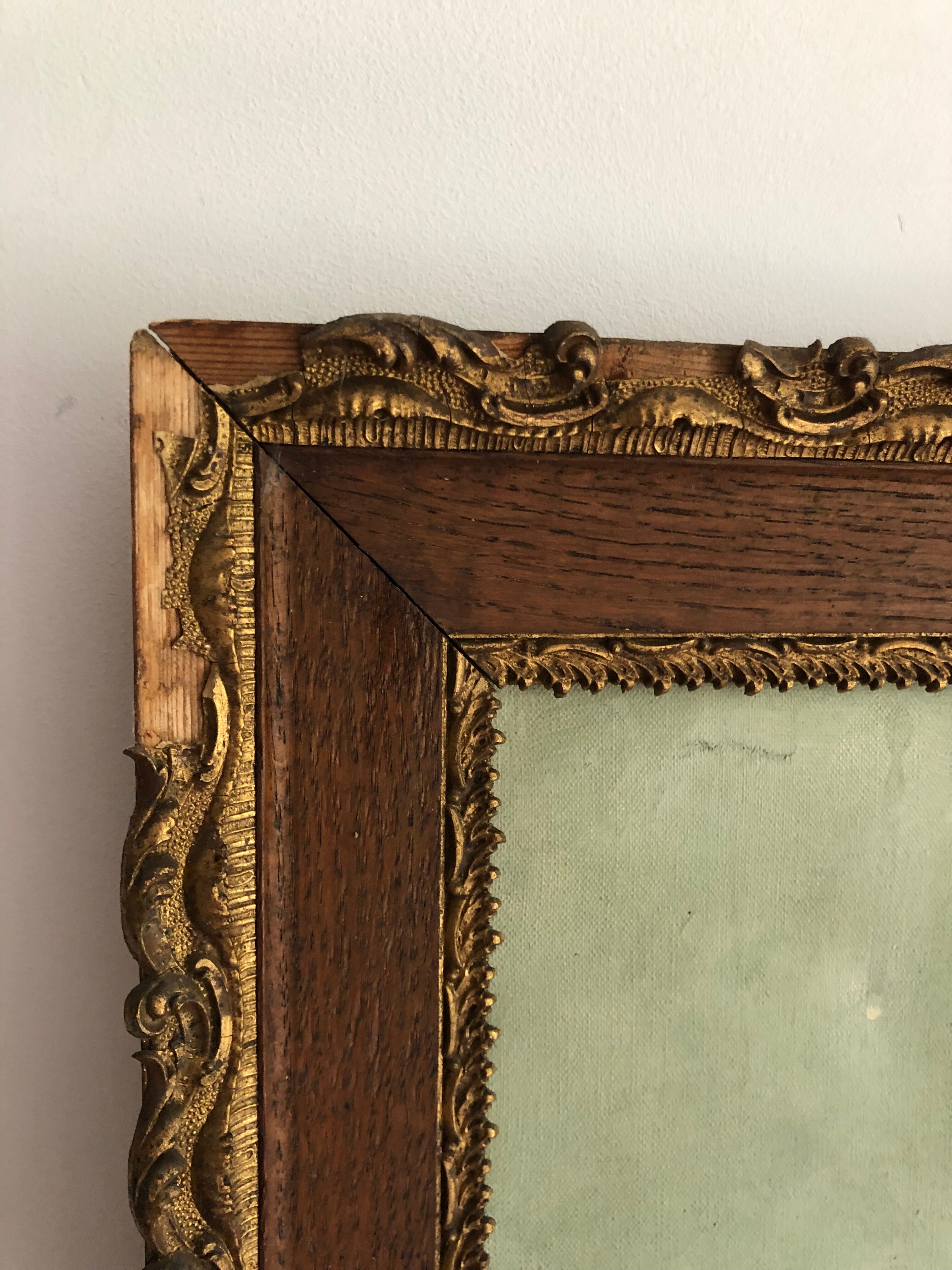 Oil on canvas ancient flowers