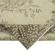 Handmade antique oriental beige rug 177 cm x 276 cm