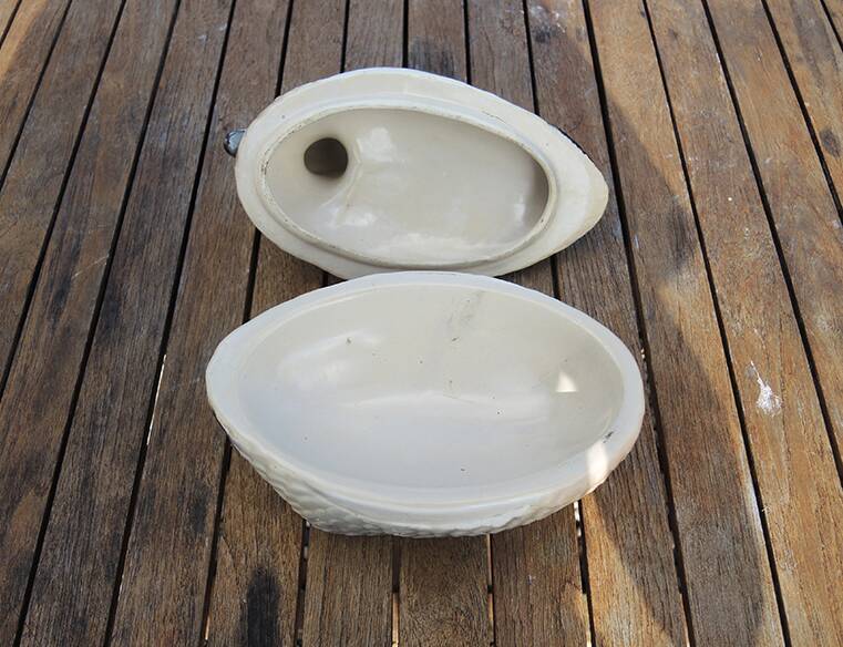 Old Ceramic Duck Terrine