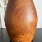 solid teak lamp from the 60s