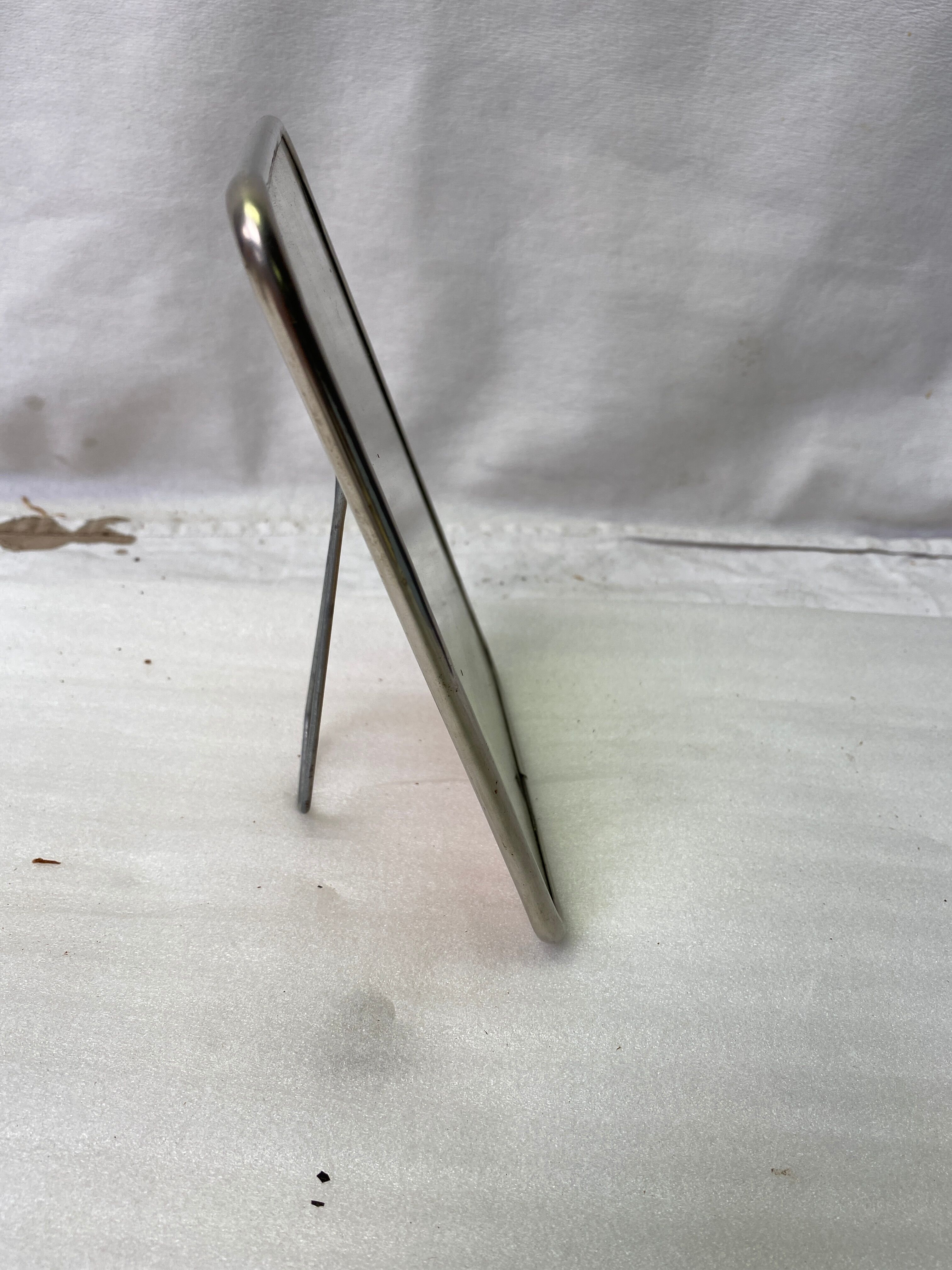 Vintage barber mirror to pose