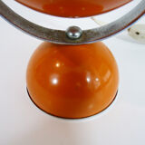 Orange eyeball desk lamp, orientable globe. Year 60 70