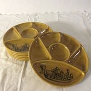 Lot d'assiettes à coquillages