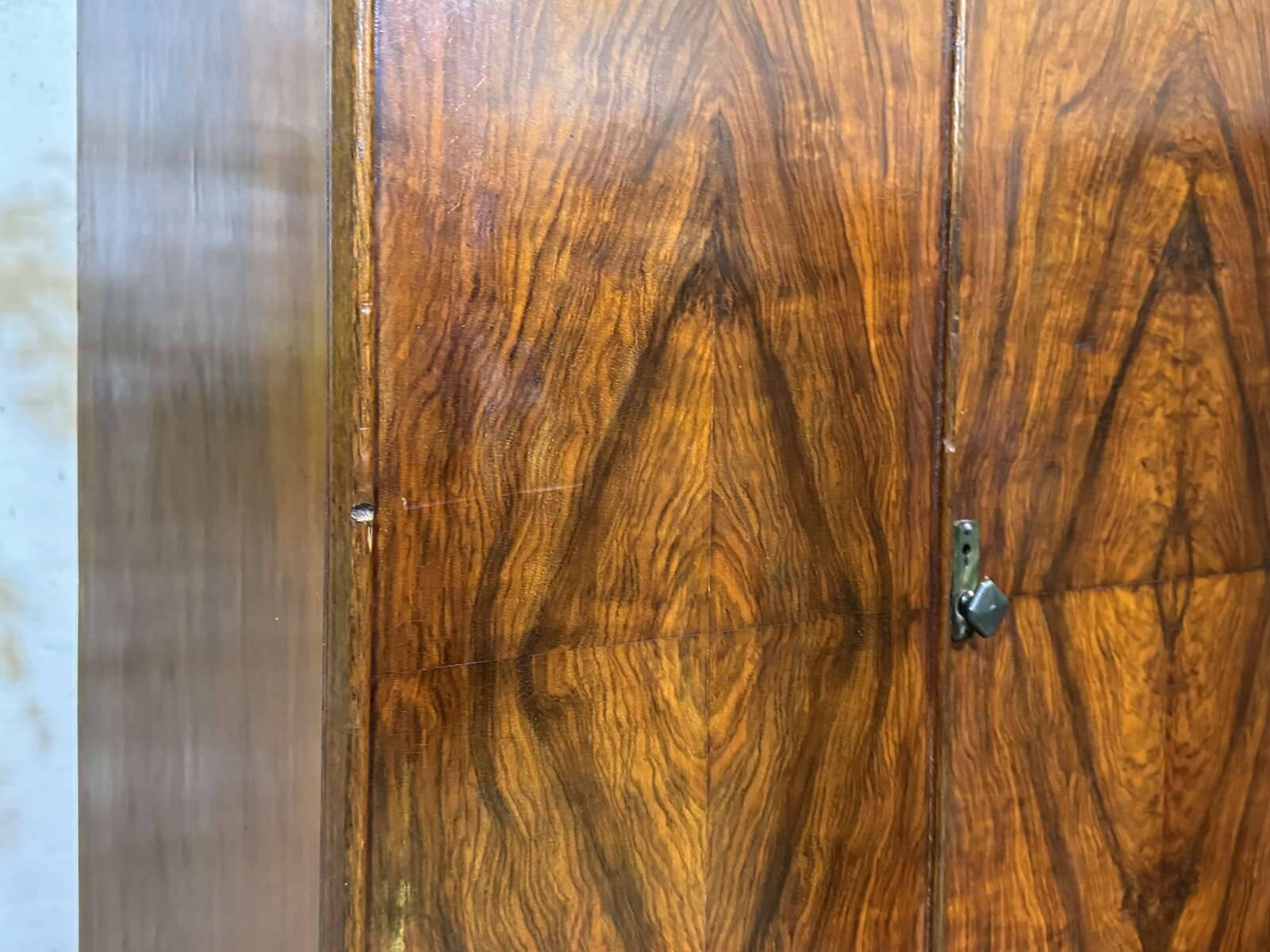 English wardrobe from the 1930s in walnut.