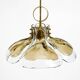 Beautiful 1960s J.T. Kalmar Franken heavy Murano glass floral ceiling lamp