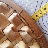 Vintage palm leaf pendant light