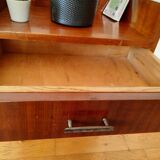 Small vintage wooden bedside cabinet