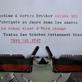 Brother Deluxe 900 typewriter - vintage 60 (new ribbon)