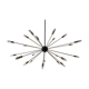24-armed brass Sputnik chandelier with 1950s
