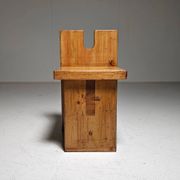 Pompeia accent chair in pine by Lina Bo Bardi, 1980s