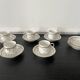 5 tasses à café 11 soucoupes-À la Paix,Paris-1900-Porcelaine de Limoges