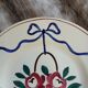 4 antique Longchamp dessert plates