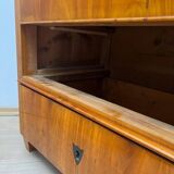 Biedermeier Ebonized Chest of Drawers in Cherry Veneer, South Germany, 1830