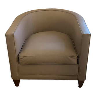 Armchair model Normandie Philippe Hurel taupe