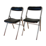 Pair of vintage folding chairs