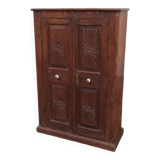 Old wooden cabinet with ceramic handles