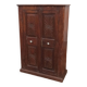 Armoire ancienne en bois avec poignées céramique