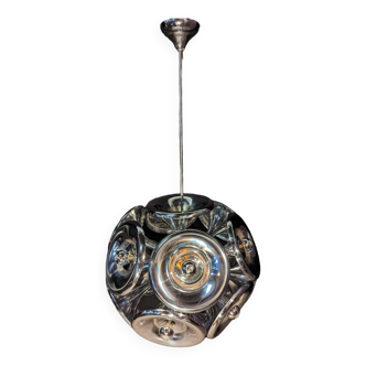 Space age 70 chandelier chrome sputnik model