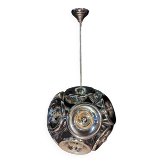 Space age 70s sputnik chrome chandelier