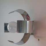 Lamp space age aluminum 70s