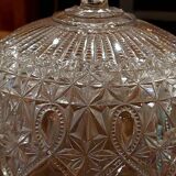 Vintage pressed glass bell jar