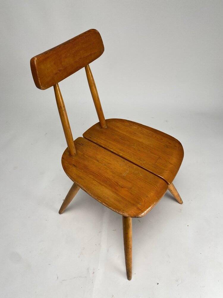 Set of Pirkka Dining Chairs attributed to Ilmari Tapiovaara for Laukaan Puu, Finland, 1950s